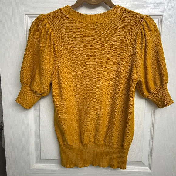 Ann Taylor Factory Mustard Yellow Knit Sweater - Picture 4 of 4